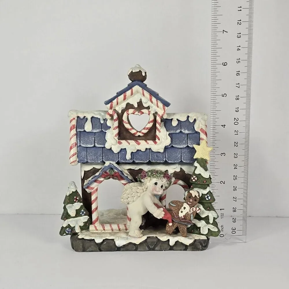 Dreamsicles Angel Cherub Figurines Christmas Holiday Candle Holders Lot of 3